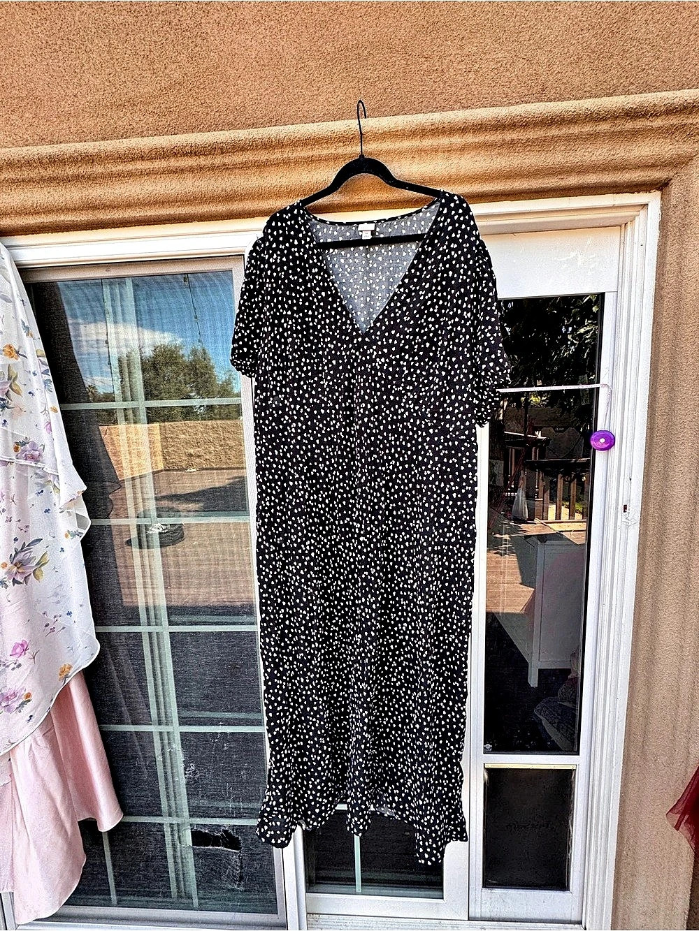 a new day Heart Print Maxi Dress